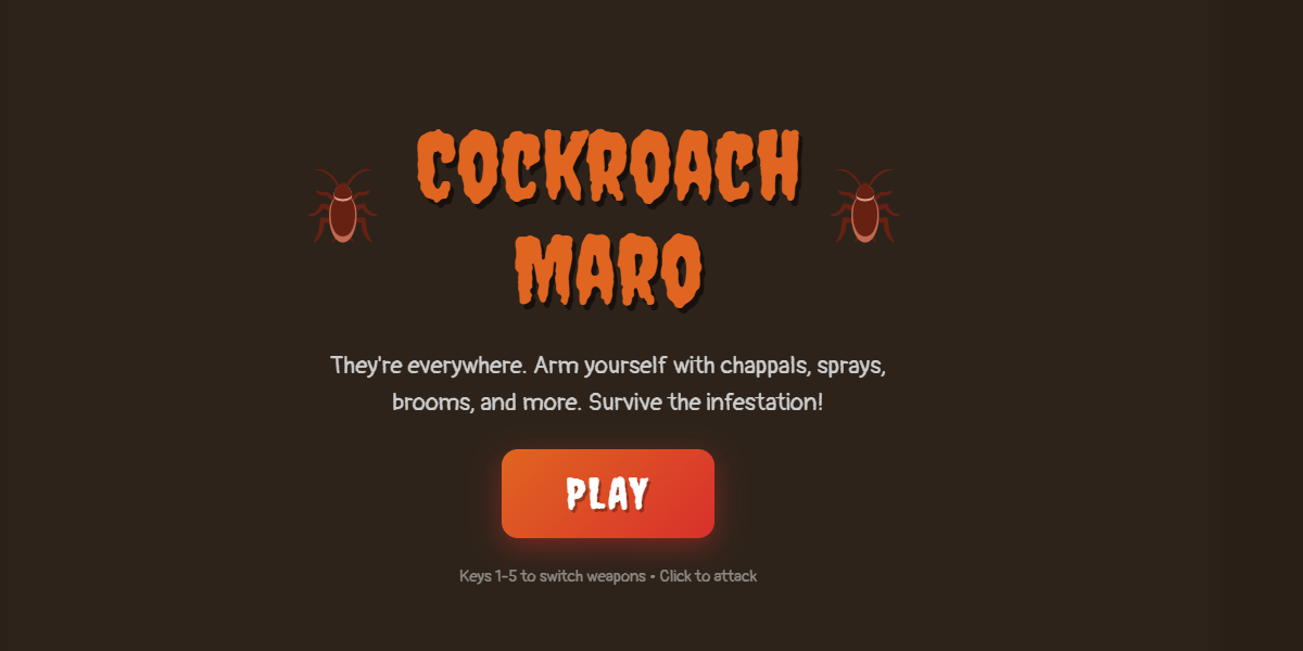 Frustration Game | Cockroach Game | Cockroach Maro | Play Free Online